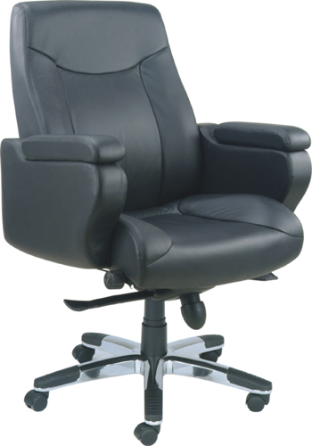 Office Chair|Classical Medium Back Chair|Office Furniture|Leather Medium Back Chair|经典中班椅|经理椅|中背椅|主管椅|会议椅|办公转椅 CG-G103B3STG